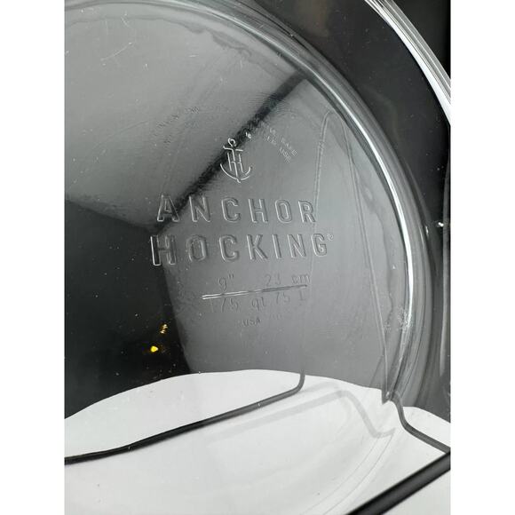 Anchor Hocking 9" 1qt Clear Glass Pie Plate - Picture 3 of 5